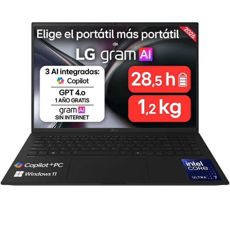 Portátil Lg Gram 16z90tl-V.Az85bn Intel Core Ultra 7-258v 32gb 512gb Ssd 16' Win11 Pro