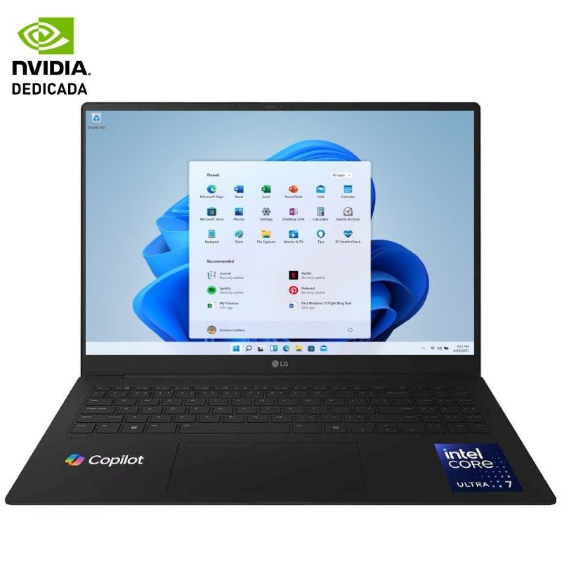 Portátil Lg Gram Pro 16z90tr-E.Ad88b Intel Core Ultra 7-255h 32gb 1tb Ssd Geforce Rtx 5050 16' Win11