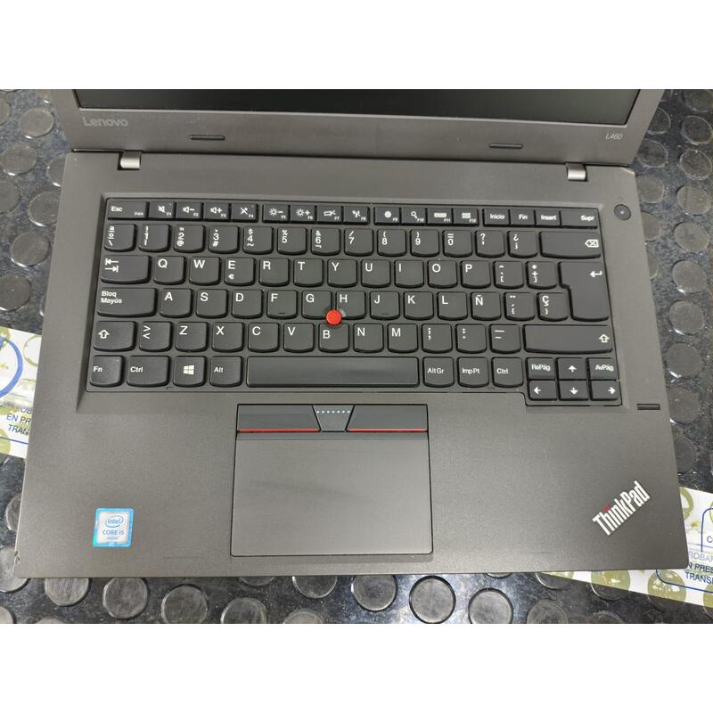 Portatil Reacondicionado Lenovo Thinkpad L460 14"Hd I5-6200u 8gb 180gb Ssd  Windows 10 Pro Instalado Grado B  Teclado Español 1 Año De Garantia