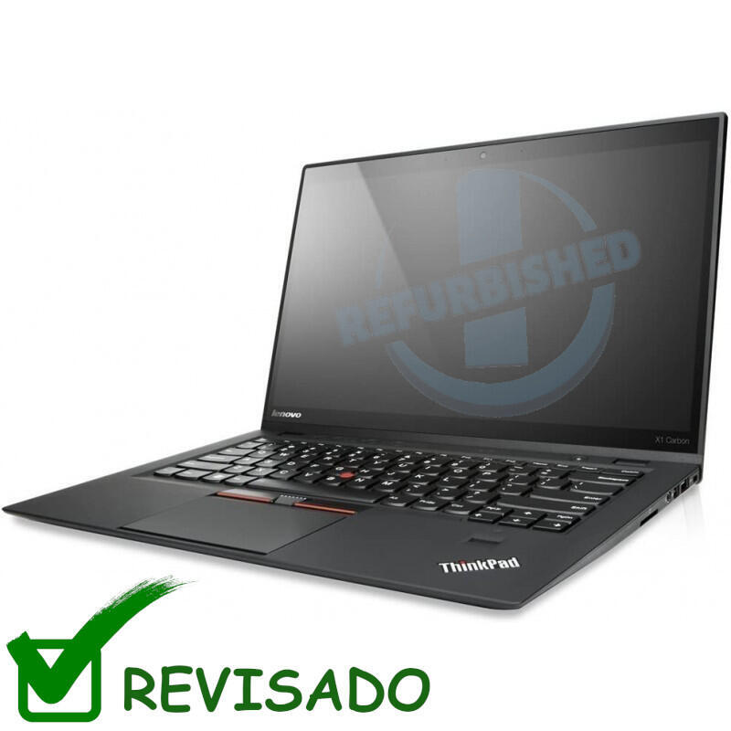 Portatil Reacondicionado Lenovo Thinkpad X1 Carbon G5 I7-7500u 8gb 512gb Ssd 14" W11pro Instalado Teclado Italiano 1 Año De Garantia
