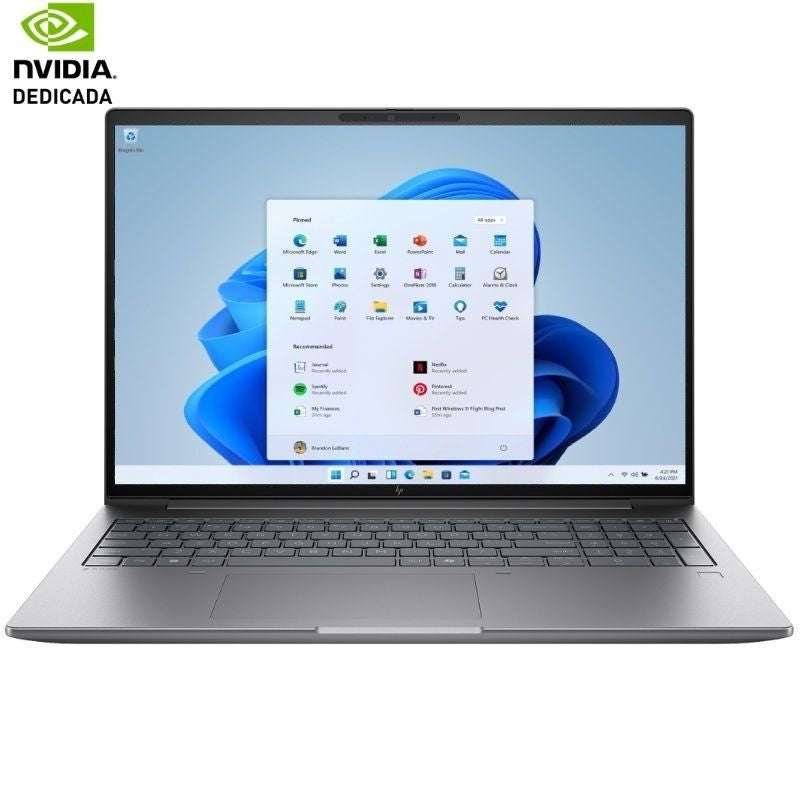 Portátil Workstation Hp Zbook X G1i B72xcet Intel Core Ultra 7-255h 16gb 1tb Ssd Rtx Pro 1000 Blackwell 16' Win11 Pro