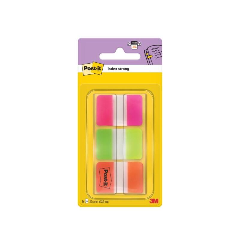 Post-It Index Dispensador Con 36 Marcadores Reposicionables - Forma Rectangular - Colores Surtidos