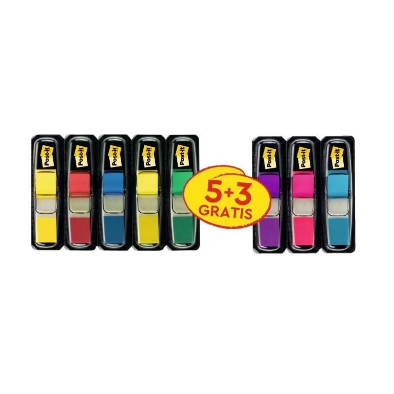 Post-It Index Pack De 8 Dispensadores Con 35 Marcadores De Indice Reposicionables - Forma Rectangular - Colores Surtidos
