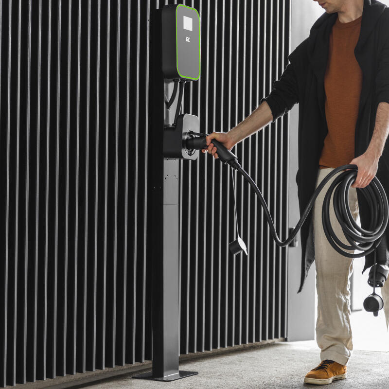Poste De Montaje Green Cell Ev Stand Para La Estación De Carga De Coches Eléctricos Wallbox