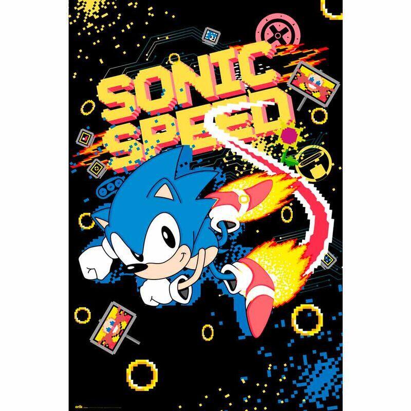 Poster Speed Sega Sonic The Hedgehog