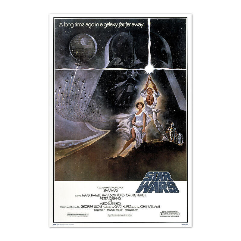 Poster Una Nueva Esperanza Episodio Iv Star Wars