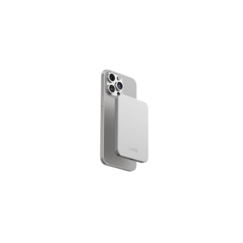 Power Bank Magnetica Wireless 5000mah Plata Linq 5000mah/ Carga Inalámbrica Y Magnética, 1xusb-C Pd Hasta 20w
