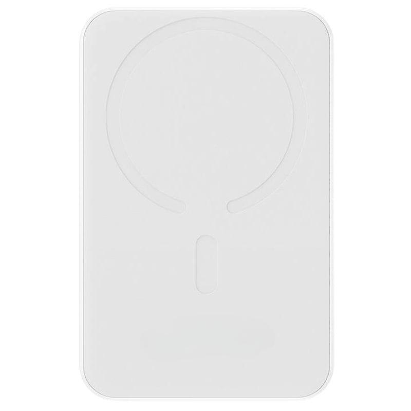 Power Bank Mini 5000mah Baseus Compatible Con Magsafe Blanco - Carga Rápida 20w Y Cable Tipo C Inlcuido