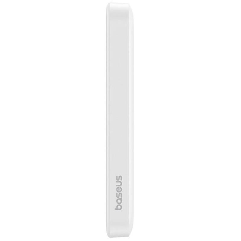 Power Bank Mini 5000mah Baseus Compatible Con Magsafe Blanco - Carga Rápida 20w Y Cable Tipo C Inlcuido