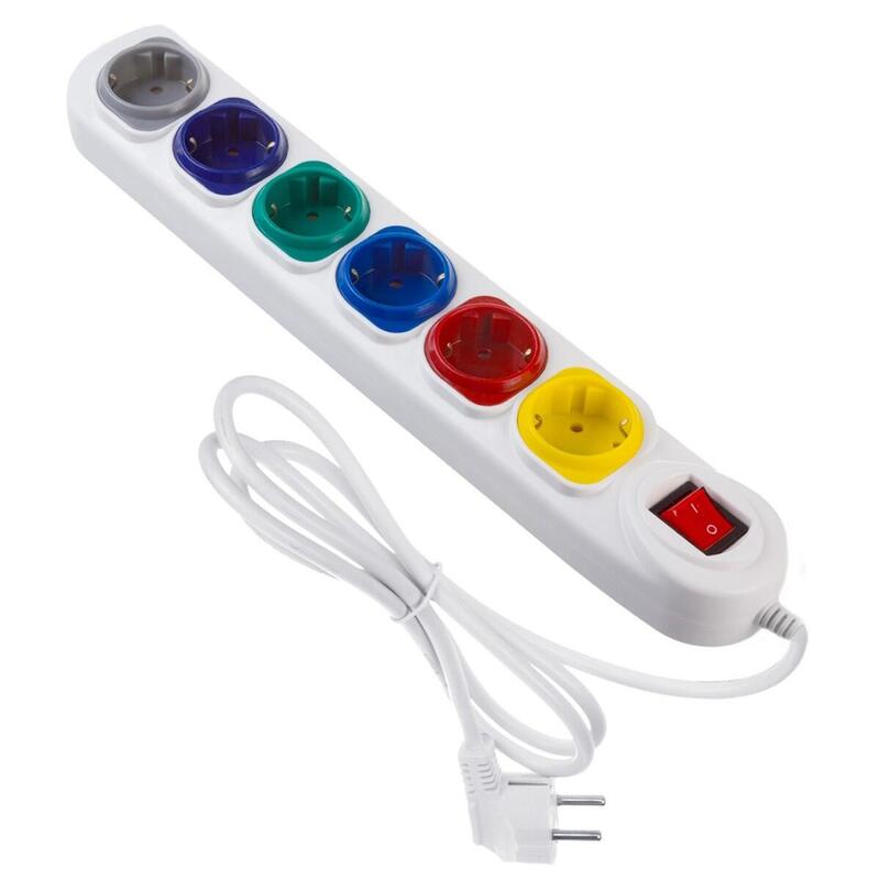 Power Strip 6 Outlets 1,5m Mce509 W 250vac/10