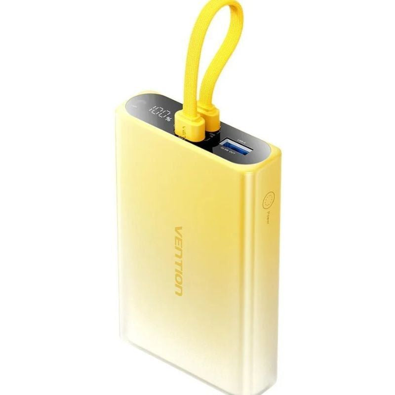 Powerbank 10000mah Vention Fhzy0 22.5w Amarillo