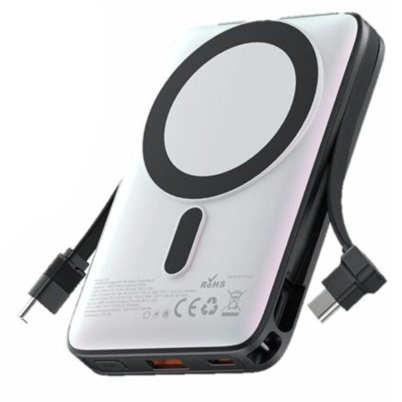 Powerbank 10000mah Vention I16w0 22.5w Wireless Blanca