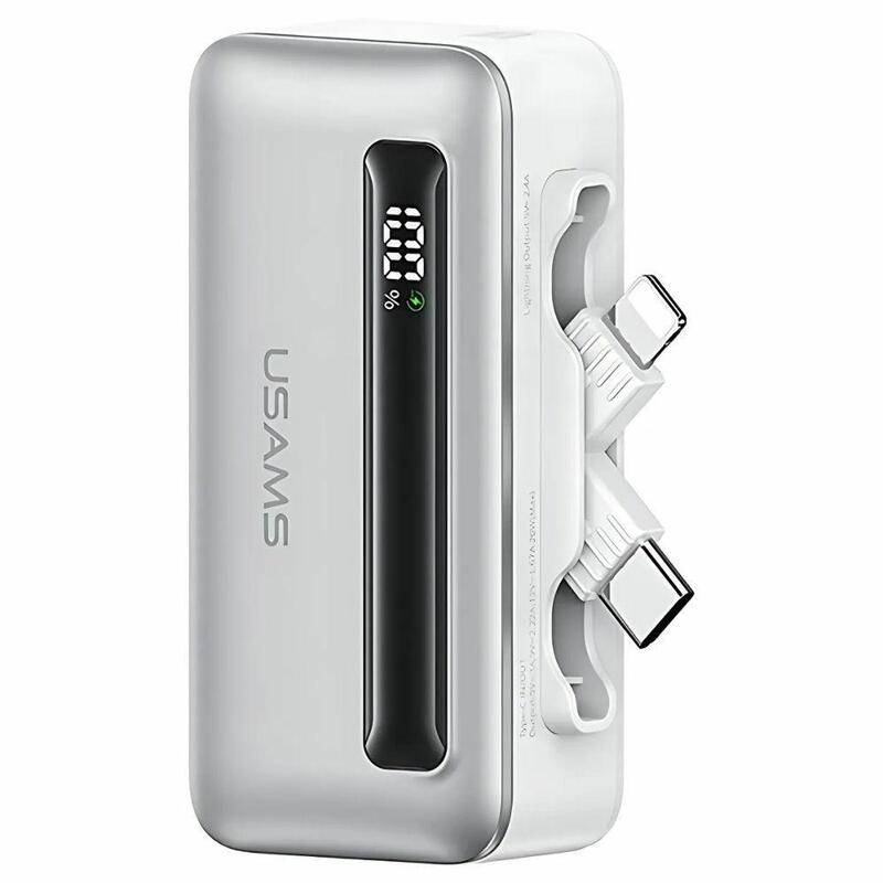 Powerbank 4500mah 20w Usb-C/Lightning Fast Charge Srebrny