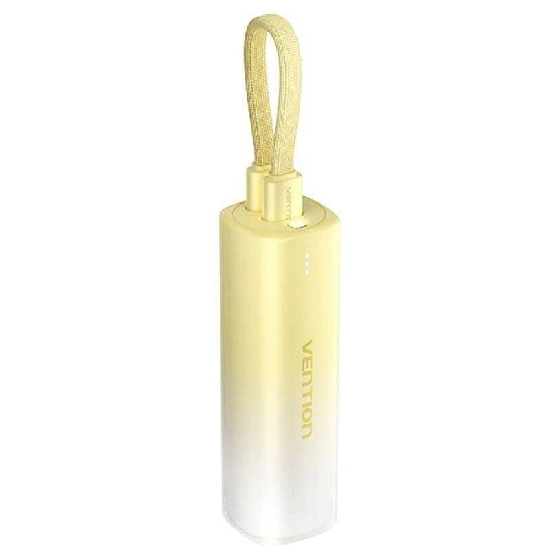 Powerbank 5000mah Vention Fhwy0 20w Wireless Amarillo