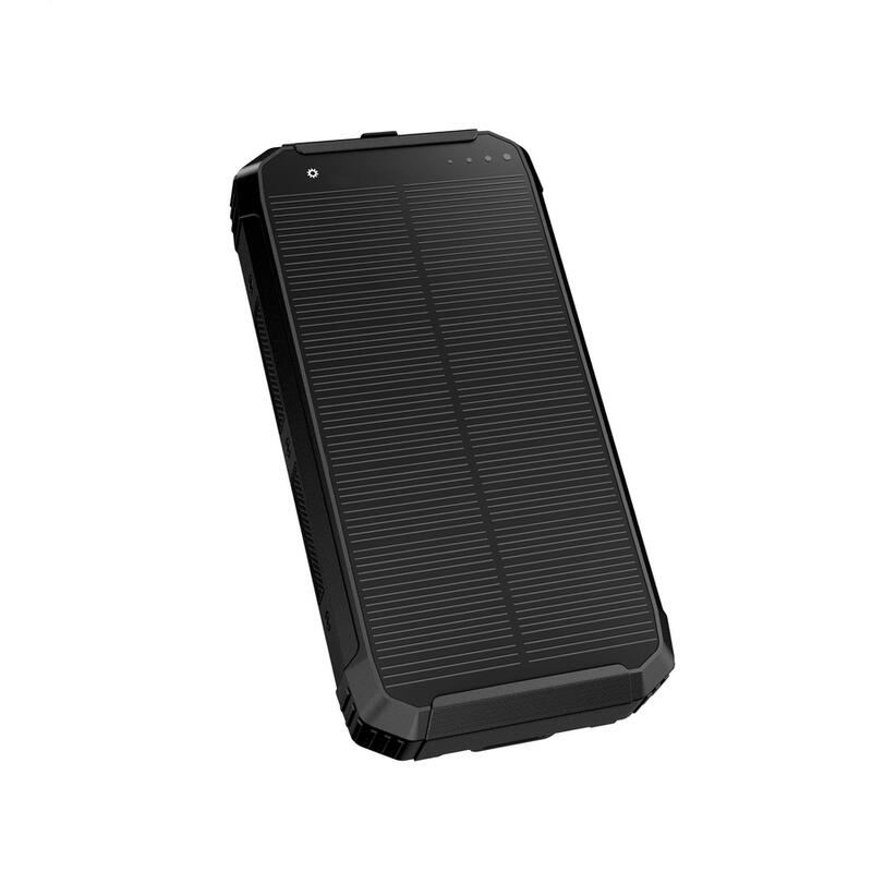 Powerbank Platinet Camping 10000mah Cargador Solar Inalambrico 15w Linterna 2xusb-A 1xusb-C