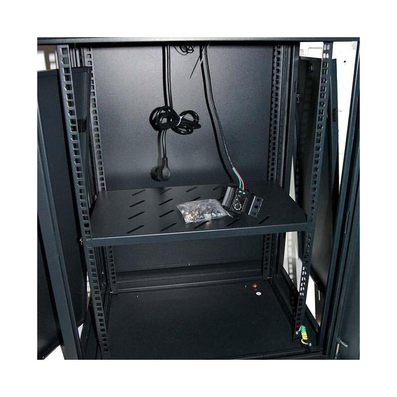 Powergreen Armario Rack 12u 60x60 Con Termostato 2 Ventiladores 1 Bandeja