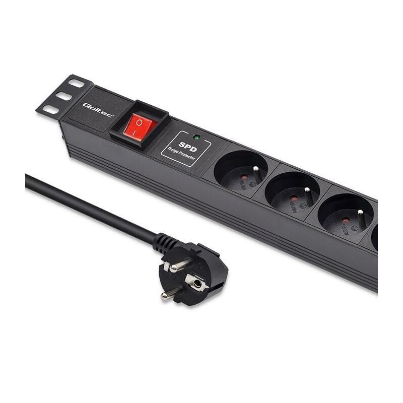 Powerstrip For Rack 19   1u,16a,Pdu,6xfrench,1.8
