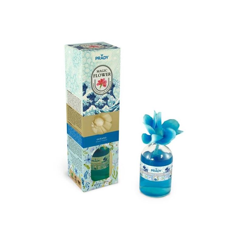 Prady Ambientador Magic Flower Oceano - Frasco De Cristal 100ml