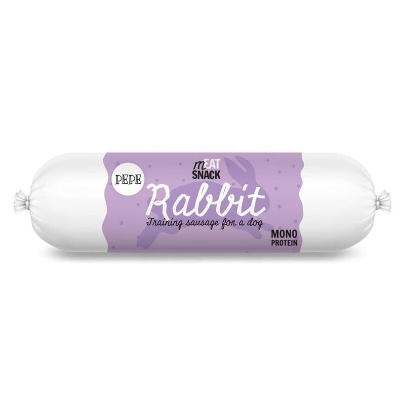 Premio Para Perros Paka Zwierzaka Pepe Sausage Rabbit  200g