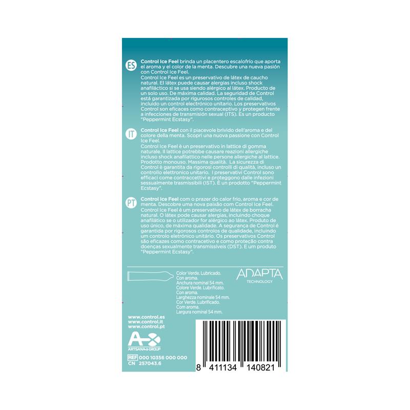 Control - Ice Feel Preservativos Efecto Frio 10 Unidades
