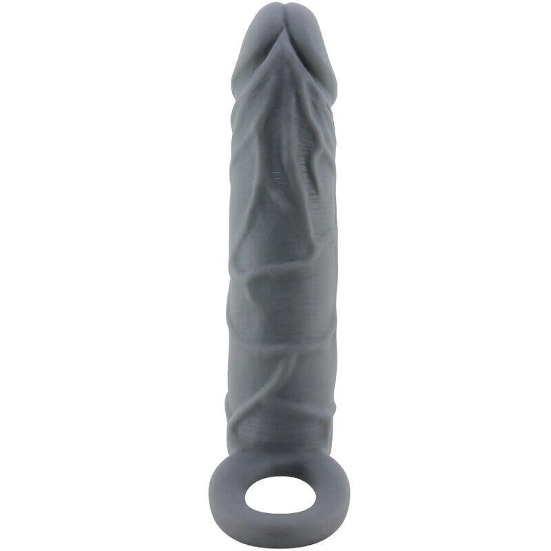Pretty Love - Funda De Pene De Piel Realística Gris Oscuro