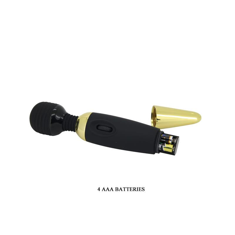 Pretty Love Masajeador Power Wand Negro Y Dorado