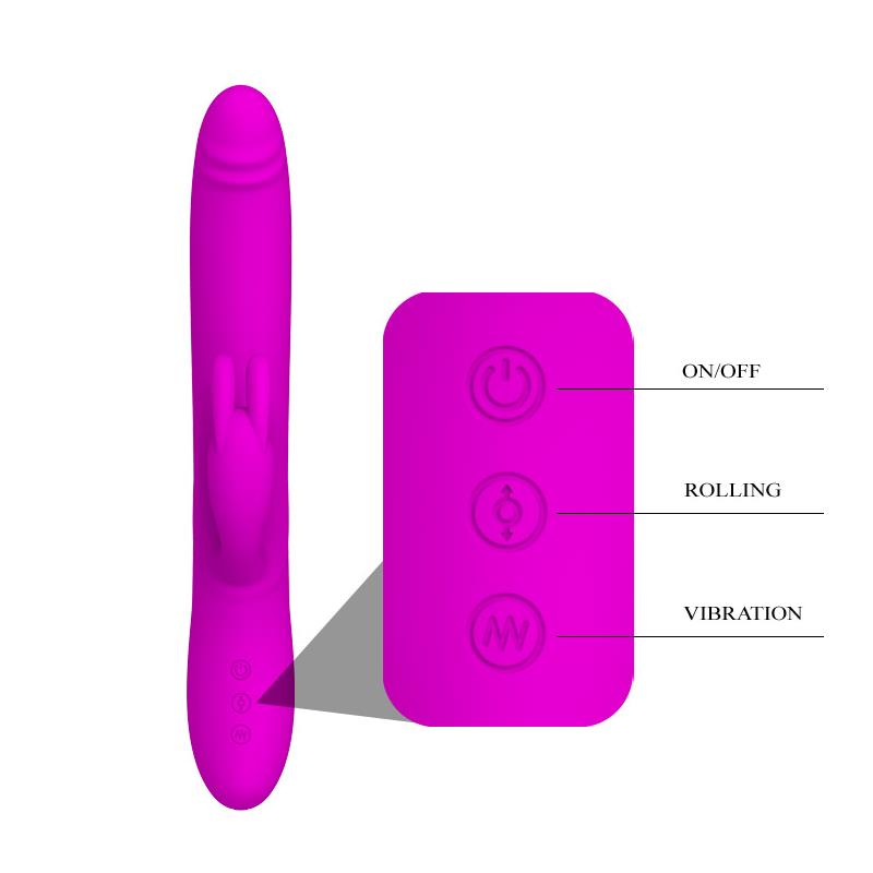 Vibrador Y Rotador Byron Color Púrpura