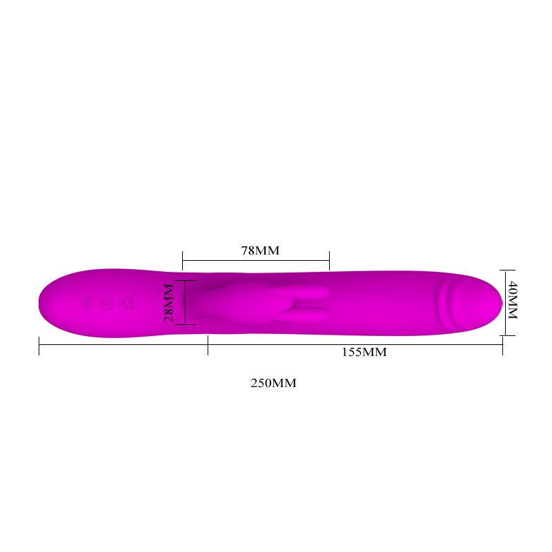 Vibrador Y Rotador Byron Color Púrpura