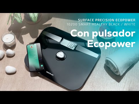 EAN 8435484042550 - Cecotec Surface Precision EcoPower 10200 Smart Healthy Plaza Negro, Plata Báscula personal electrónica