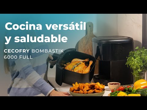 EAN 8435484049931 - Cecotec Cecofry Bombastik 6000 Full Sencillo 6 L Independiente 1700 W Freidora de aire caliente Negro