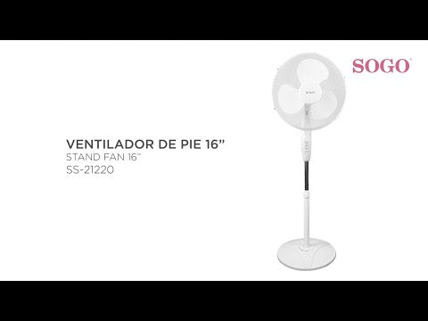EAN 8425490133731 - Sogo VEN-SS-21220 ventilador Blanco