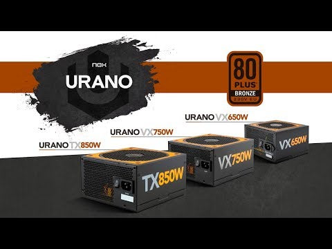 EAN 8436532166952 - NOX Urano VX Bronze Edition unidad de fuente de alimentación 650 W 20+4 pin ATX ATX Negro, Naranja