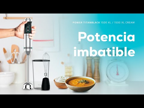 EAN 8435484042703 - Cecotec Power TitanBlack 1500 XL 0,8 L Batidora de inmersión 1500 W Negro, Plata