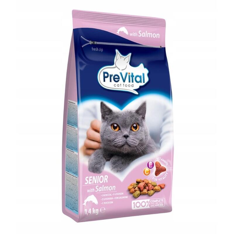 Prevital Senior Salmon - Comida Seca Para Gatos - 1,4kg