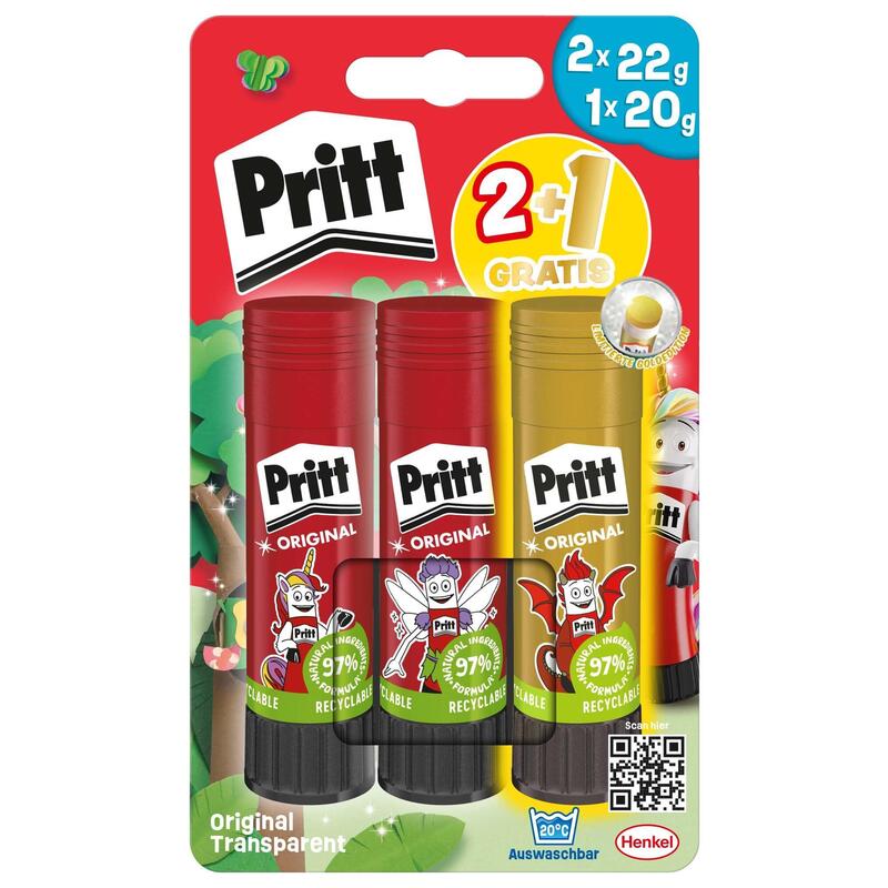 Pritt Klebestift 2+1 22g Bts2025 Abenteuer In Der Natural
