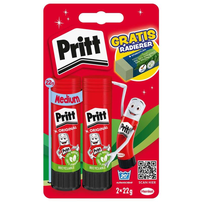Pritt Klebestift 2+1 43g Bts 2025 Tierisch Wild Retail