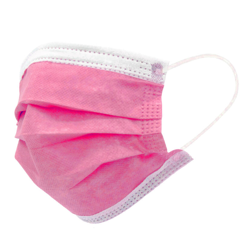 Prosafe Pack 50 Mascarillas Quirurgicas Desechables Tipo Iir - Bfe >98% - Certificado Ce - Une En 14683:2019+Ac:2019 - Fabricado En España - Clip Nasal Ajustable - 3 Capas - Color Rosa