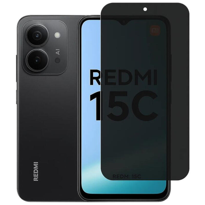 Protector De Cristal Templado Antiespía Xiaomi Redmi 15c 4g/5g
