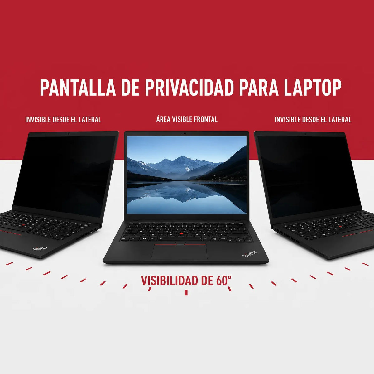 Protector De Pantalla 14" Magnético Con Filtro De Privacidad Lenovo Thinkpad T440 T450 T460 T470 E450 L460 310X181 Mm