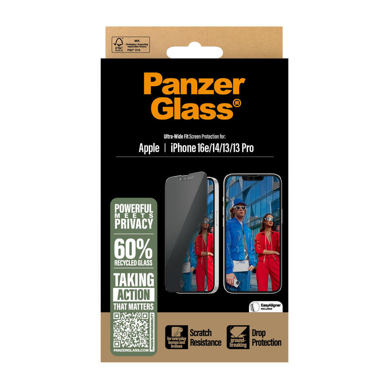 Protector Panzerglass Pg Priv Scrn Iphone Se 25/14/13/13 Pro De Pantalla Apple 1 Pieza