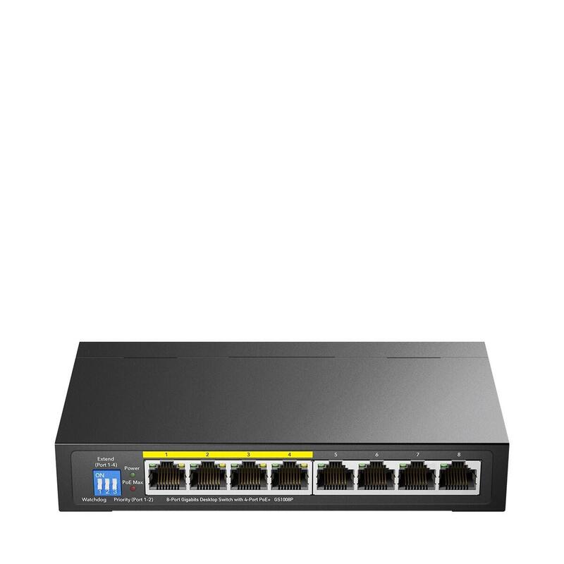 Przelacznik Gs1008p 8-Port Gigabit Poe+ Switch 60w