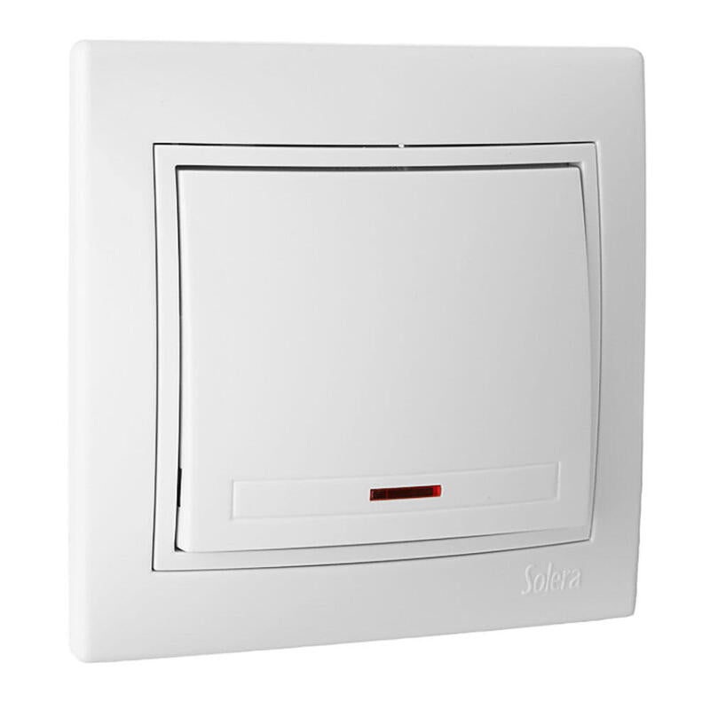 Pulsador Luz Luminoso 10a 250v Serie Europa Solera Erp04ilu