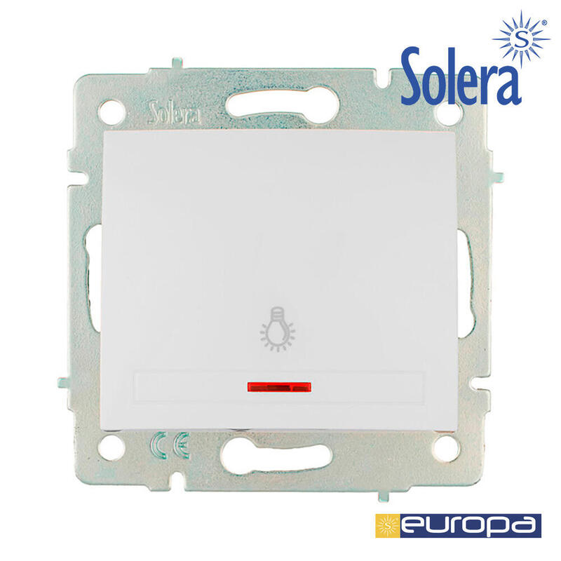 Pulsador Luz Luminoso 10a 250v S.Europa Solera Erp04ilqc