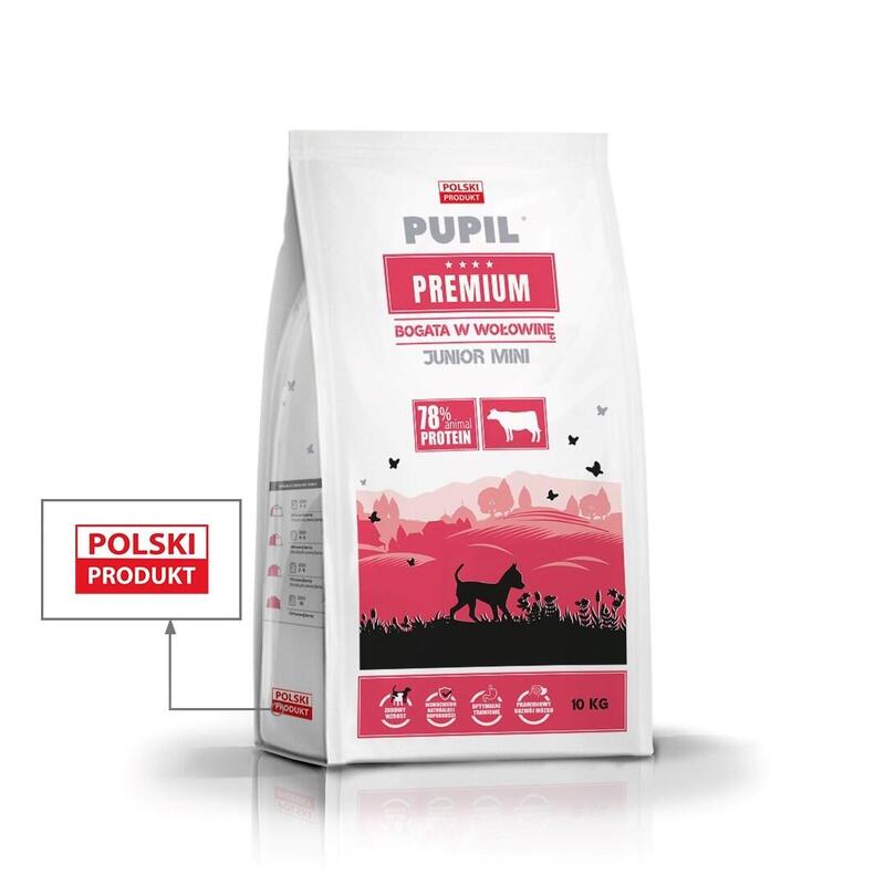 Pupil Premium Junior Mini Rica En Carne De Vacuno  Alimento Seco Para Perros - 10kg