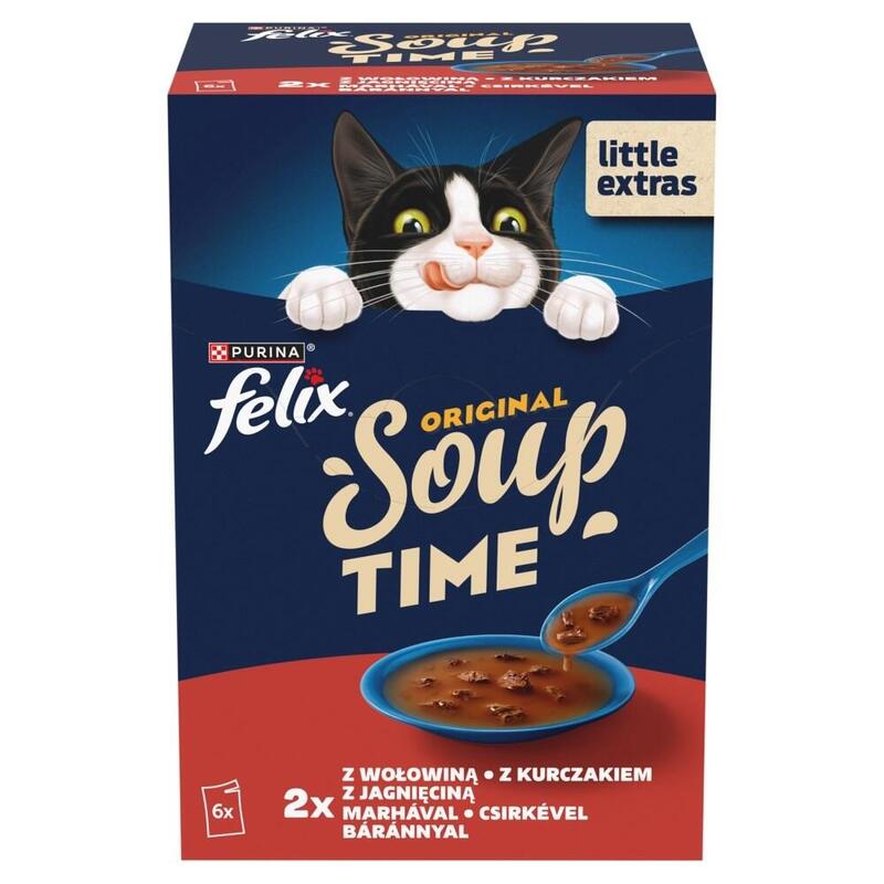 Purina Felix Soup Original Wiejskie Smaki 6x48g