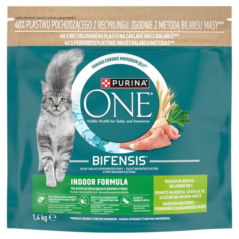 Purina One Indoor Bogata W Indyka+Pelne Ziarna 750g