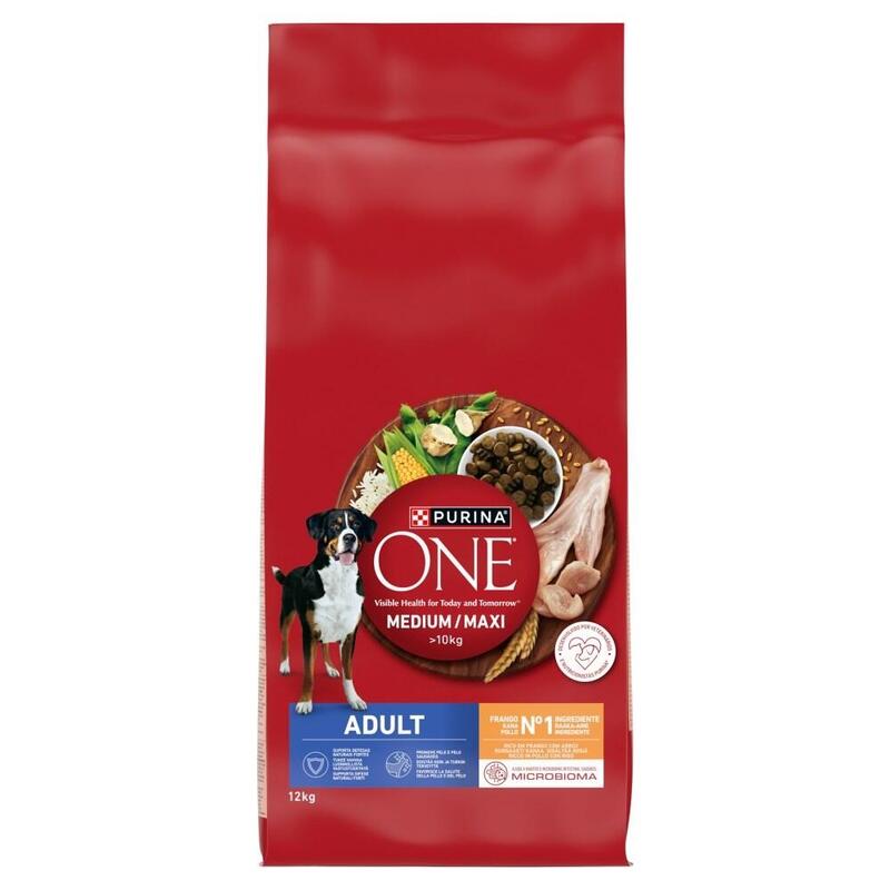 Purina One Med/Max Adult Chicken & Rice 12kg
