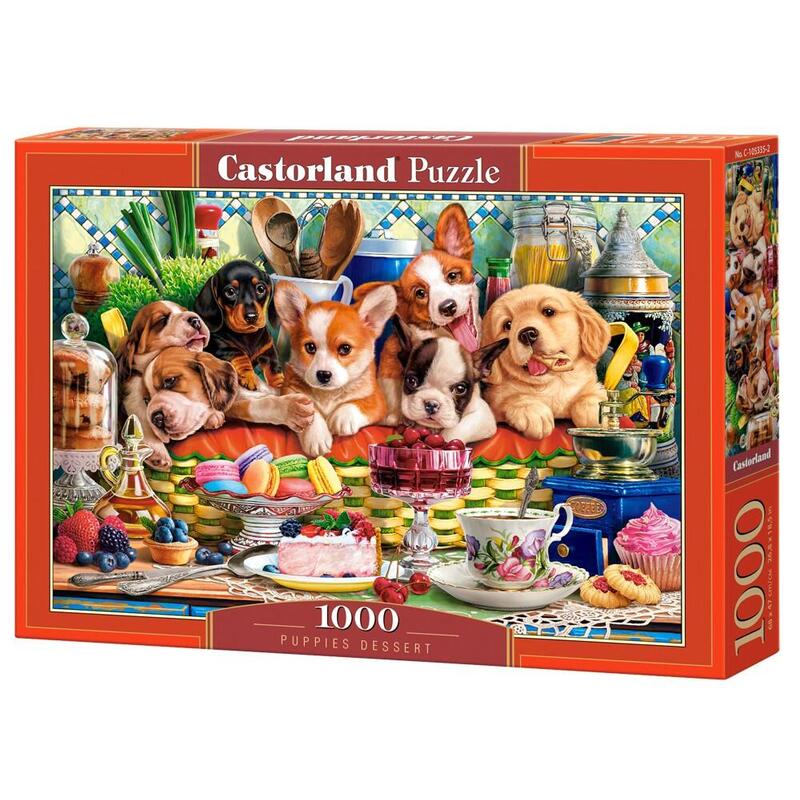 Puzzle 1000 Elementów Deser Szczeniaczków