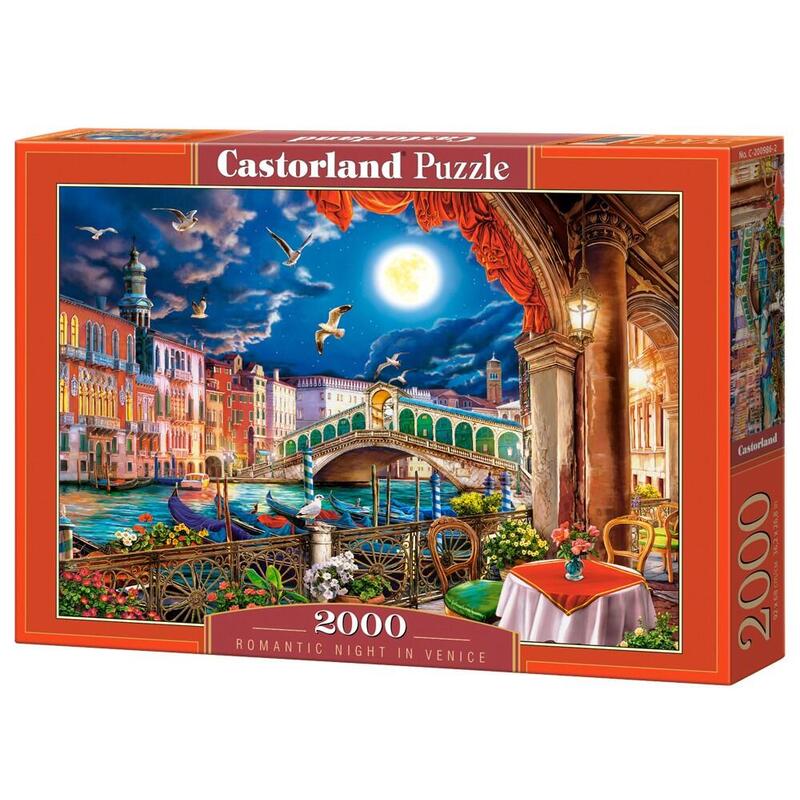 Puzzle 2000 Elementów Romantyczna Noc W Wenecji