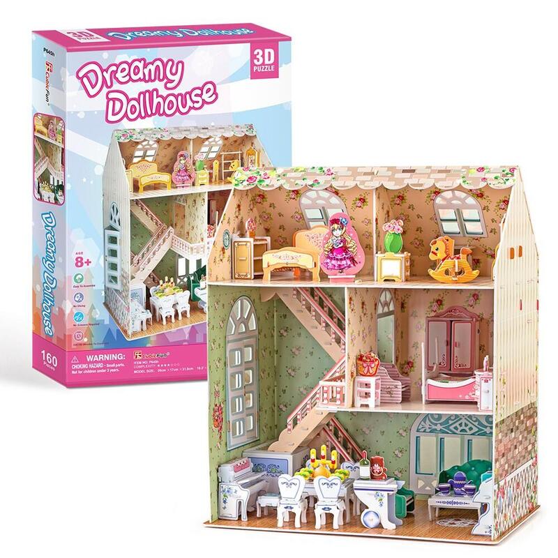 Puzzle 3d Casita Para Lalek Dreamy
